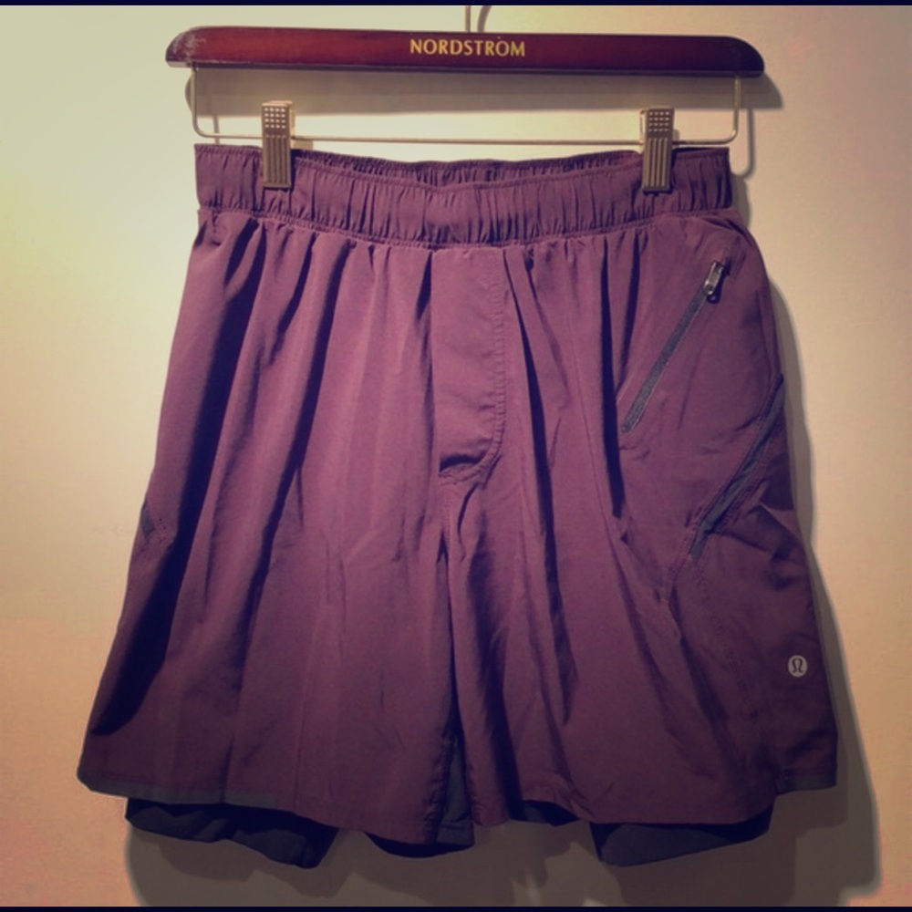 lululemon athletica Purple Men's Athletic Shorts
